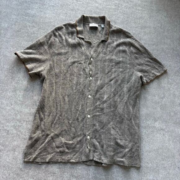 Bonobos Other - Bonobos Men’s Linen Blend Button Down Polo Shirt